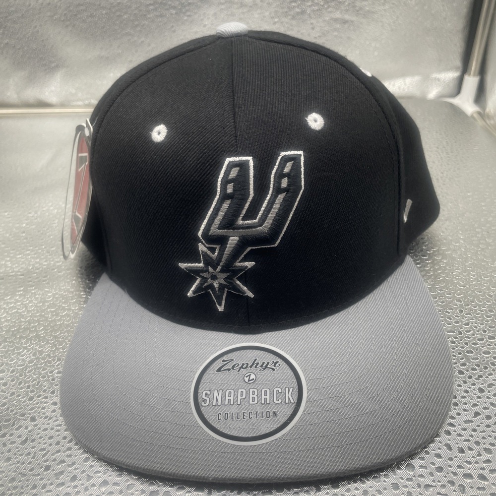 Zephyr Black/Grey NBA San Antonio‎ Spurs Snapback COLLECTION NEW - OSFA
